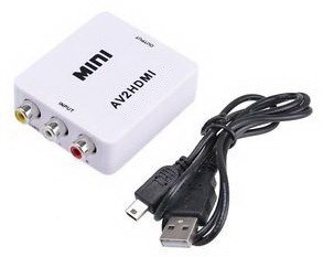 מיני- ממיר AV  TO HDMI , מתח USB