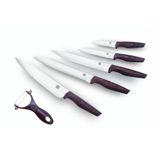 סט 6 חלקים 5 סכיני שף - Swiss